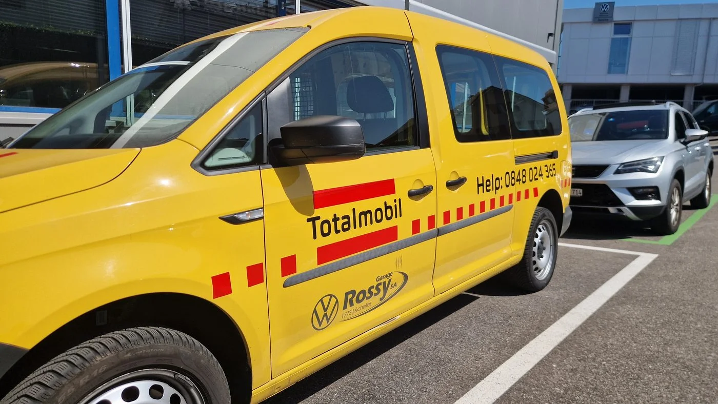 Véhicule de dépannage Caddy Totalmobil! du Garage Rossy SA